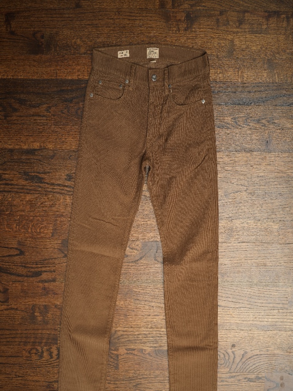 J.Crew 484 Men's Cognac-Brown Slim Corduroy Pants